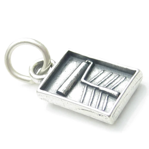Paint tray and Roller sterling silver charm .925 Decorating charms