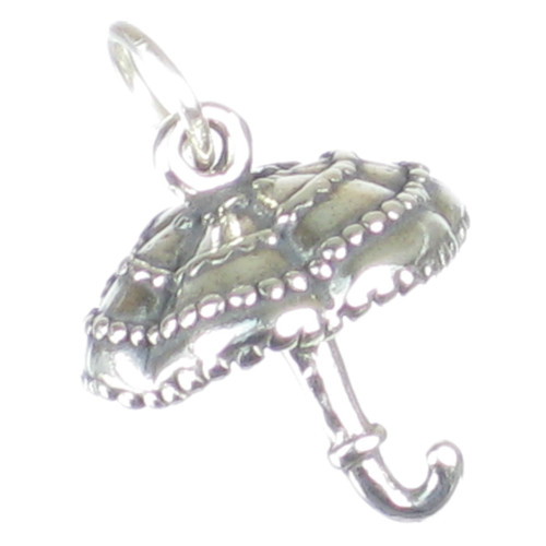 Parasol Umbrella sterlng silver charm .925 x1 Parasols Umbrellas charms
