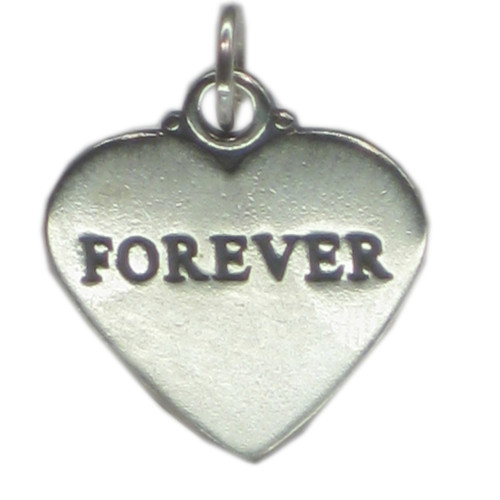 FOREVER sterling silver charm pendant .925 x 1 Eternity charms