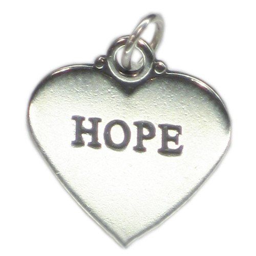HOPE sterling silver charm pendant .925 x 1 Belief charms
