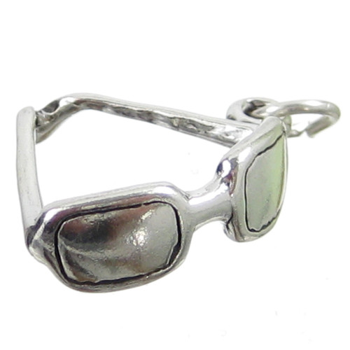 Sun Glasses sterling silver charm .925 x 1 Sunglasses Holiday charms