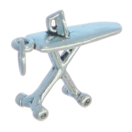 Iron Ironing Board sterlng silver charm .925 x1 Domestic Goddess charms