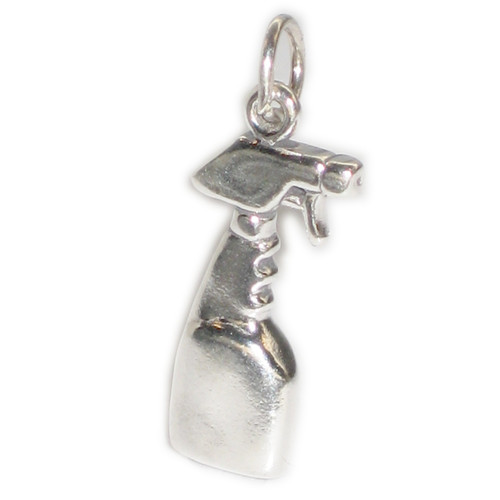 Cleaning Spray Bottle sterling silver charm .925 Gardening Bottles