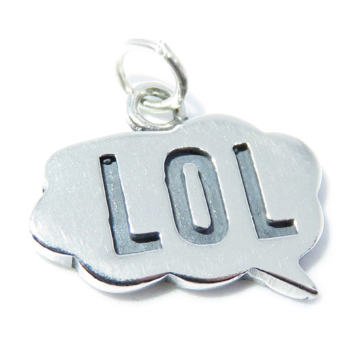 LOL sterling silver charm .925 Laugh out Loud. Lots Of Love charms
