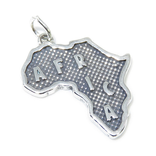 Africa Map sterling silver charm .925 x 1 Country & Continent charms