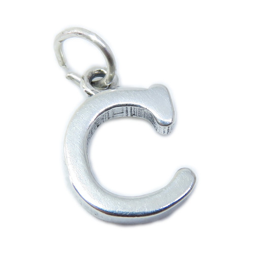 Letter C Initial C sterling silver charm .925 Initials charms