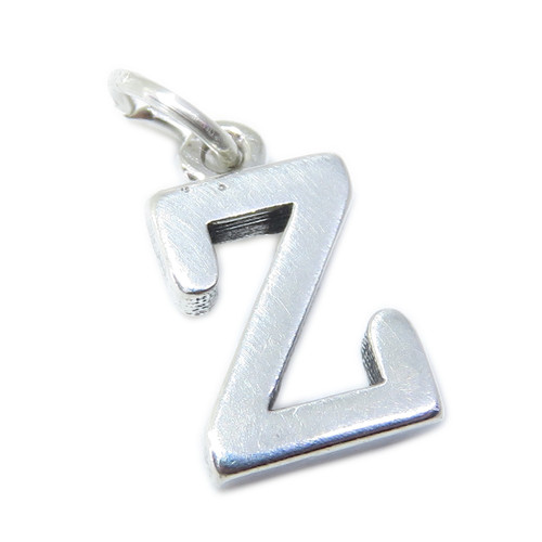 Letter Z Initial Z sterling silver charm .925 x 1 Initials charms
