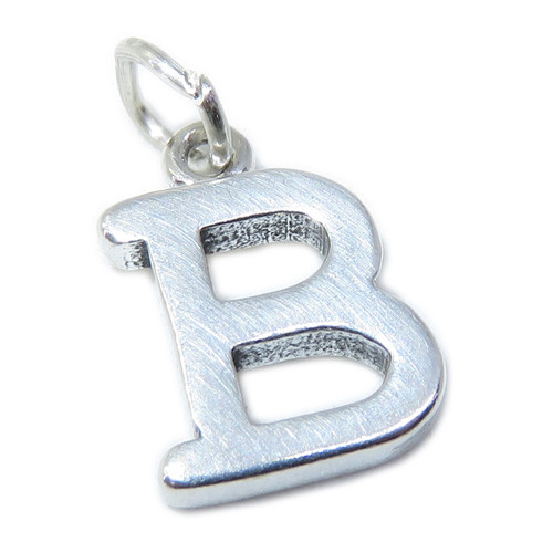 Letter B Initial B sterling silver charm .925 Initials charms