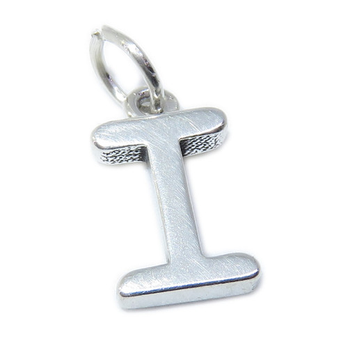 Letter I Initial I sterling silver charm .925 x 1 Initials charms