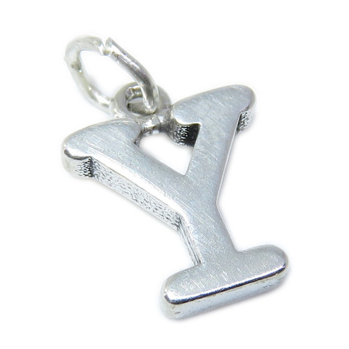 Letter Y Initial Y sterling silver charm .925 Initials charms