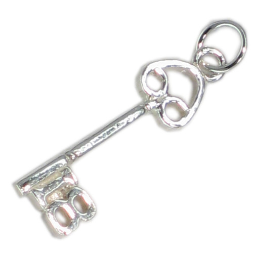 18th birthday key sterling silver charm .925 x 1 Birthday 18 keys charms