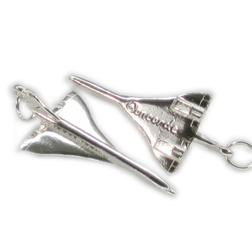 Concorde sterling silver charm .925 x 1 Concord Supersonic jet charm