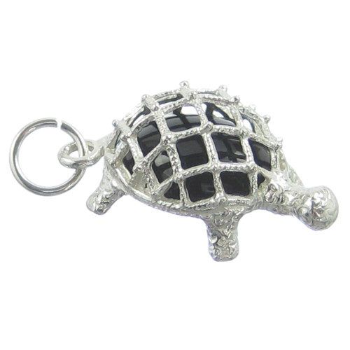 Tortoise Turtle sterling silver charm .925 Tortoises Turtles charms