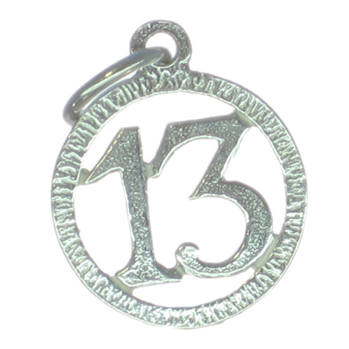 13th birthday sterling silver charm .925 x 1 Birthdays Charms