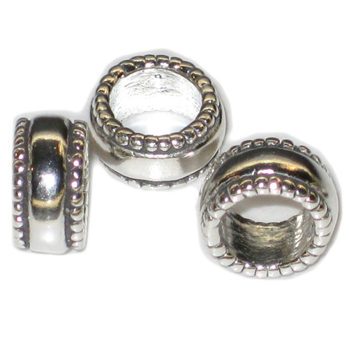Bead sterling silver charm spacer .925 Beads charms spacers -B3
