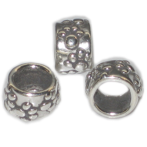Bead sterling silver charm spacer .925 Beads charms spacers -B20