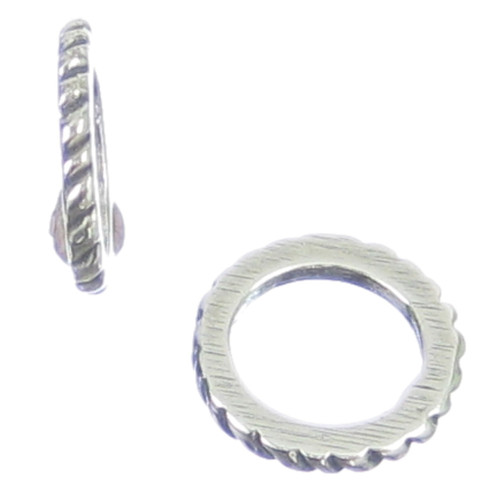 Narrow Bead sterling silver charm spacer .925 x 1 Beads charms spacers