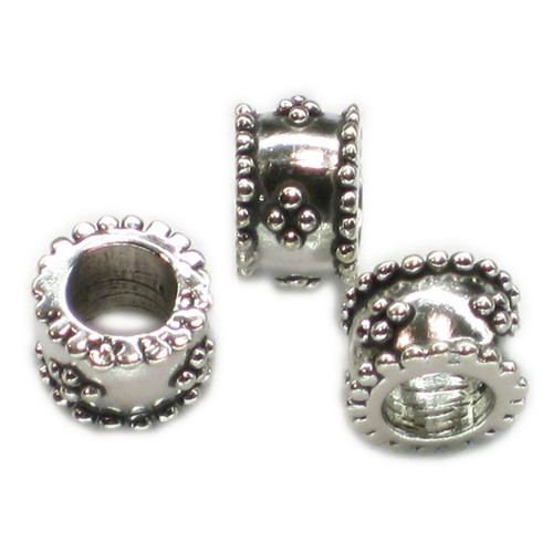 Bead sterling silver charm spacer .925 Beads charms spacers -B76