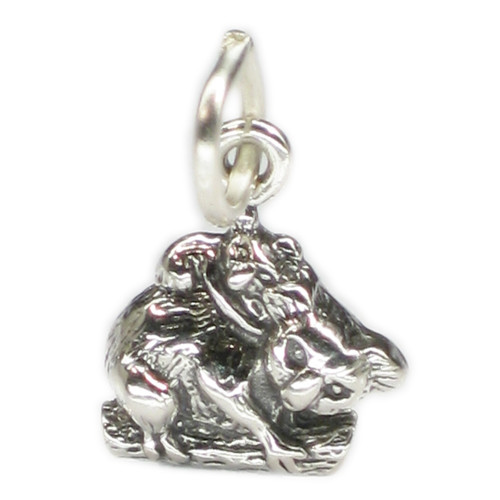 Koala and Cub Tiny sterling silver charm .925 x 1 Koalas charms
