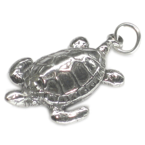 Turtle sterling silver charm pendant .925 Tortoise charms