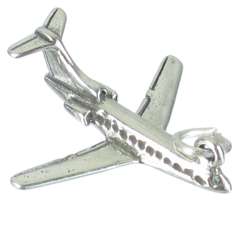 Jumbo Jet 727 aeroplane sterling silver charm .925 x 1 Aircraft charms