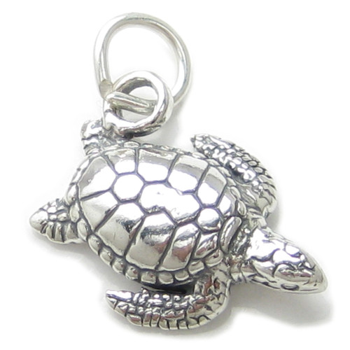 Turtle sterling silver charm .925 x 1 Turtles turtel turtels charms Q