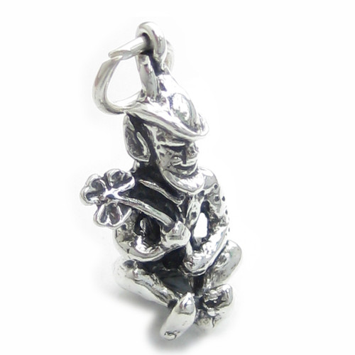 Leprechaun sterling silver charm .925 x 1 Irish Folklore tales charms