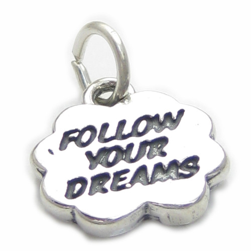 Follow Your Dreams sterling silver charm .925 x 1 Wish Dreamer charms