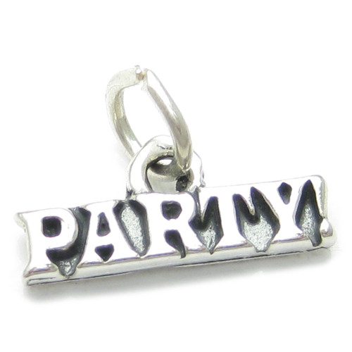 Party sterling silver charm .925 x 1 Parties charms