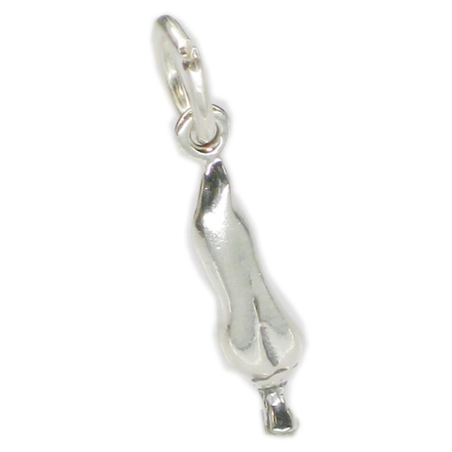 Chili Pepper sterling silver small charm .925 chilis chilli peppers