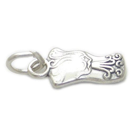Winter Wind sterling silver charm .925 x 1 Cold Weather charms