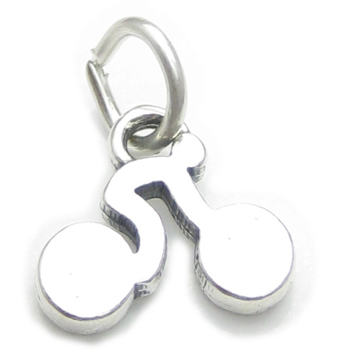 Bike Rider sterling silver charm .925 Bikes Bicycle riders charms