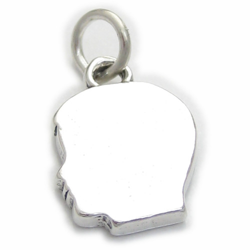 Boys Profile sterling silver charm .925 x 1 Boy Profiles charms