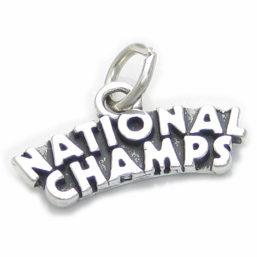 National Champs sterling silver charm .925 x 1 Winners charms