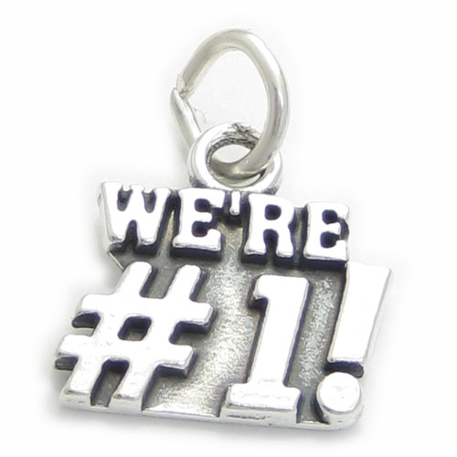 Were Number 1 sterling silver charm .925 Winner Winning charms