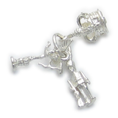 Crown - Guard - Eros sterling silver charm .925 London England charms
