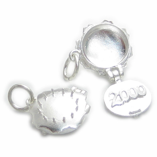 The O2 - Millennium Dome opening sterling silver charm .925 x 1 Milenium