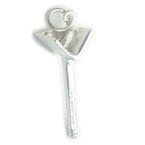 Builders Brick Hod sterling silver charm .925 x 1 Building charms