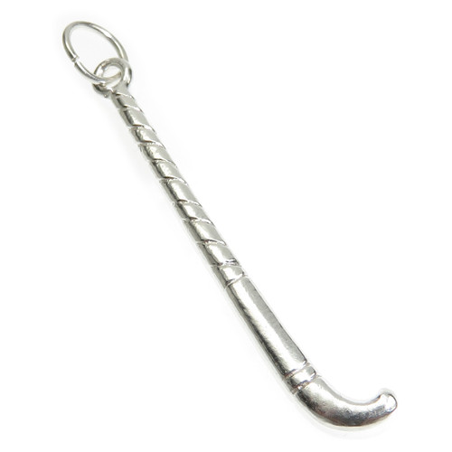 Hockey stick sterling silver charm .925 x 1 sports sticks charms