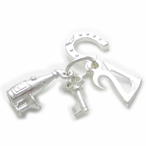 21st birthday set sterling silver charm .925 21 st birthdays charms
