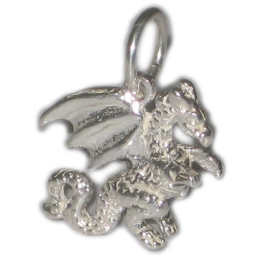 Dragon sterling silver charm .925 x 1 Dragons charms F