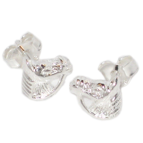 Horse Head sterling silver stud earrings .925 pair horses heads