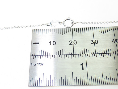 18 inch fine sterling silver chain necklace .925 x 1 chains necklaces