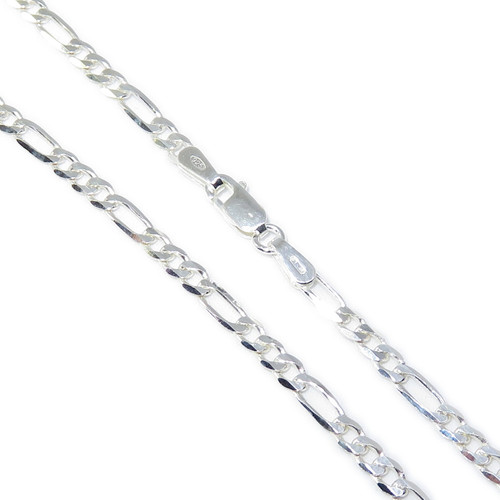 20 Inch Figaro sterling silver chain necklace .925 Chains Necklaces