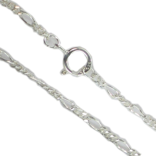 20 Inch Figaro sterling silver chain necklace .925 x 1 Chains Necklaces