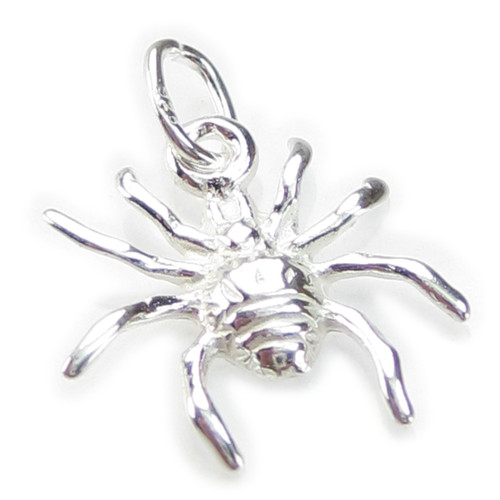 Spider TINY sterling silver charm .925 x 1 Arachnids & Spiders charms