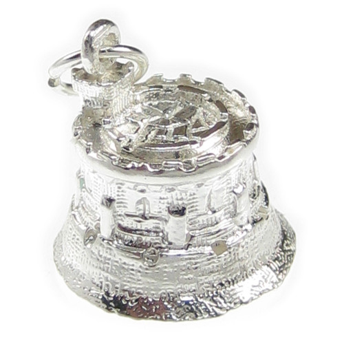 Windsor Castle Round Tower sterling silver charm .925 x 1 Royal Charms