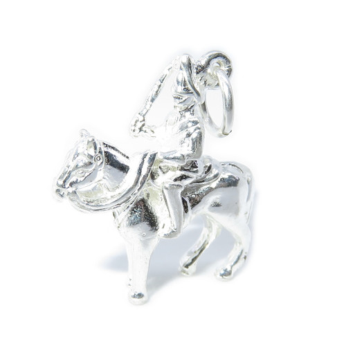 Royal Guardsman on Horse sterling silver charm .925 x 1 Guards charms