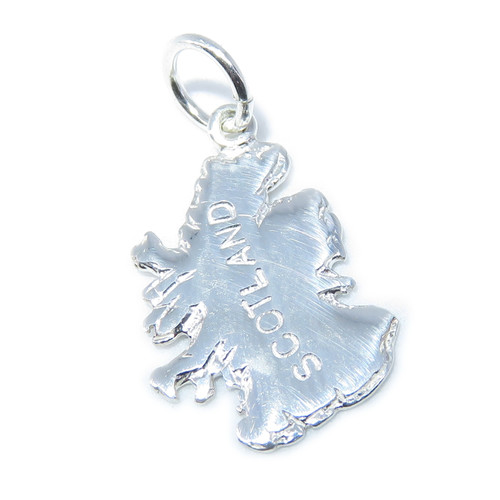 Scotland Map sterling silver charm .925 Scottish maps charms