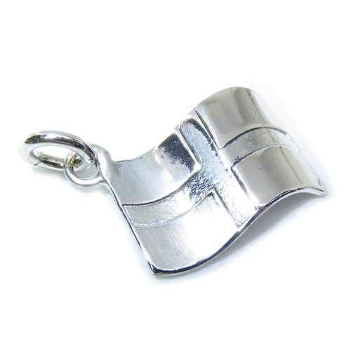 English Flag sterling silver charm .925 x 1 Saint George Cross charms